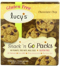 Lucy's Gluten Free Chocolate Chip Cookie Snack'n Go, 6.3 Ounce Lucy's Gluten Free Chocolate Chip Cookie Snack'n Go, 6.3 Ounce