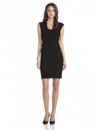 Vince Camuto Women's Cap Sleeve Bondage Dress, Rich Black, Small Vince Camuto Women's Cap Sleeve Bondage Dress, Rich Black, Small