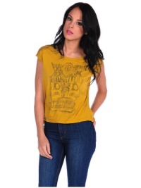 Chaser Womens Family Dog -Frankenstein Muscle Tee - Mustard - Small Chaser Womens Family Dog -Frankenstein Muscle Tee - Mustard - Small