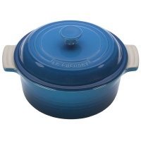 Le Creuset Stoneware 2-Quart Covered Round Casserole, Marseille Le Creuset Stoneware 2-Quart Covered Round Casserole, Marseille