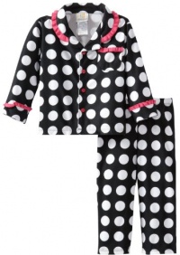 ABSORBA Baby-Girls Infant Dot Pajama Set, Black/White, 12 Months ABSORBA Baby-Girls Infant Dot Pajama Set, Black/White, 12 Months
