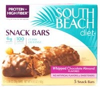South Beach Diet Snack Bars Whipped Chocolate Almond -- 5 Bars South Beach Diet Snack Bars Whipped Chocolate Almond -- 5 Bars