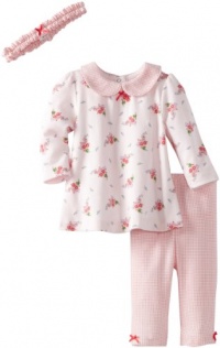 Little Me Baby-Girls Petit Posy Tunic Set, Pink Floral, 3 Months Little Me Baby-Girls Petit Posy Tunic Set, Pink Floral, 3 Months