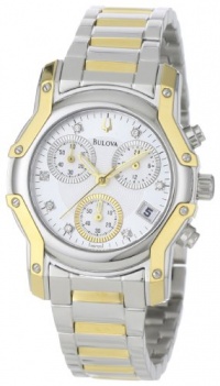 Bulova Women's 98P120 Wintermoor Two-Tone Diamond Chronograph Watch Bulova Women's 98P120 Wintermoor Two-Tone Diamond Chronograph Watch