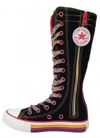 Converse Girls' Chuck Taylor Rainbow Wrap Sneaker Black 11 M US Converse Girls' Chuck Taylor Rainbow Wrap Sneaker Black 11 M US