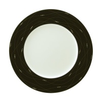 Royal Doulton Precious Platinum 9-inch Black Accent Salad Plate Royal Doulton Precious Platinum 9-inch Black Accent Salad Plate