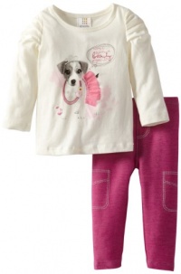 ABSORBA Baby-Girls Infant Denim Legging Set Dog, White, 18 Months ABSORBA Baby-Girls Infant Denim Legging Set Dog, White, 18 Months