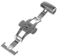 Hadley-Roma 18-mm Stainless Steel Push Button Deployment Clasp Hadley-Roma 18-mm Stainless Steel Push Button Deployment Clasp