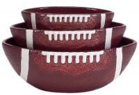 Boston Warehouse Touchdown Serving Bowl Set, Set of 3 Boston Warehouse Touchdown Serving Bowl Set, Set of 3