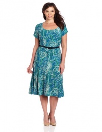 Jones New York Women's Plus-Size Raglan Sleeve Trumpet Skirt Dress Jones New York Women's Plus-Size Raglan Sleeve Trumpet Skirt Dress