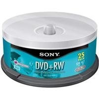 Sony 25DPW47RS2 DVD plus RW Re-Recordable DVD 25-Pack Spindle Sony 25DPW47RS2 DVD plus RW Re-Recordable DVD 25-Pack Spindle