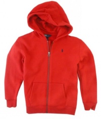 Polo Ralph Lauren Boy's Full Zip Fleece Hoodie, Ralph Red, Small (8) Polo Ralph Lauren Boy's Full Zip Fleece Hoodie, Ralph Red, Small (8)