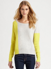 Enliven your knitwear collection with this colorblocked cashmere sweater, defined by a ribbed boatneck and textured finish. Ribbed boatneckLong sleevesRibbed cuffs and hemCashmereDry cleanImportedModel shown is 5'11 (178cm) wearing US size Small. Enliven your knitwear collection with this colorblocked cashmere sweater, defined by a ribbed boatneck and textured finish. Ribbed boatneckLong sleevesRibbed cuffs and hemCashmereDry cleanImportedModel shown is 5'11 (178cm) wearing US size Small.