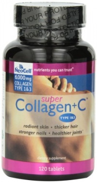 Neocell Super Collagen Type 1 and 3 plus Vitamin C Tablets, 120 Count