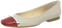 Calvin Klein Women's Pash Patent/Shiny Nappa Flat,Red/Oatmeal,9 M US Calvin Klein Women's Pash Patent/Shiny Nappa Flat,Red/Oatmeal,9 M US