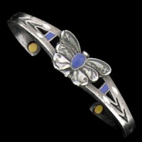 Biomagnetic Bracelets - Butterfly Cast In Lead-Free Fine Pewter Use Rare Earth Gold Plated Magnets Biomagnetic Bracelets - Butterfly Cast In Lead-Free Fine Pewter Use Rare Earth Gold Plated Magnets