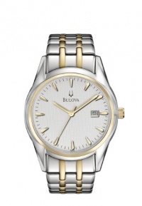 Bulova Men's 98B134 Bracelet Silver White Dial Watch