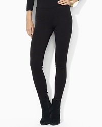 This essential legging crafted in comfortable stretch ponte creates a body-conscious silhouette and allows for maximum ease of movement. This essential legging crafted in comfortable stretch ponte creates a body-conscious silhouette and allows for maximum ease of movement.