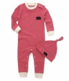 Hatley Black Bears On Coverall And Hat