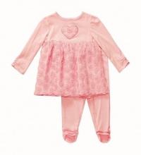 Sweetheart Rose Infant Girls 2-Piece Leggings Set, Pink Roses, 12M Sweetheart Rose Infant Girls 2-Piece Leggings Set, Pink Roses, 12M