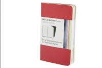 Moleskine Volant Notebook (Set of 2 ), Extra Small, Ruled, Red (2.5 x 4)