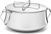 Dansk Kobenstyle Stainless Steel Casserole Pot with Lid, 4 Quart