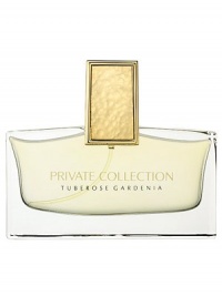 Simple. Luxurious. Elegant. Originally created by Aerin Lauder for herself and her closest friends, Private Collection Tuberose Gardenia combines the rich essences of two magnificent white flowers in a fresh, modern bouquet. The cap on this Eau de Parfum Spray is a work of art with a hammered gold texture, inspired by a necklace Aerin Lauder inherited from her grandmother, Estée Lauder. Simple. Luxurious. Elegant. Originally created by Aerin Lauder for herself and her closest friends, Private Collection Tuberose Gardenia combines the rich essences of two magnificent white flowers in a fresh, modern bouquet. The cap on this Eau de Parfum Spray is a work of art with a hammered gold texture, inspired by a necklace Aerin Lauder inherited from her grandmother, Estée Lauder.