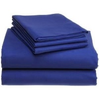 JS Sanders 1500 Series King Size 4pc Microfiber Bed Sheet Set, Royal Blue JS Sanders 1500 Series King Size 4pc Microfiber Bed Sheet Set, Royal Blue