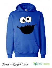 Kid's Sesame Street Cookie Monster Sweatshirt with hoodies Small Kid's Sesame Street Cookie Monster Sweatshirt with hoodies Small
