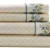 Croscill Home Fashions Corfu 4-Piece King Sheet Set, Sky Blue