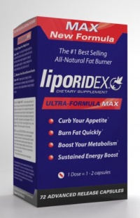 Liporidex MAX w/ Green Coffee - Ultra Formula Thermogenic Weight Loss Supplement Fat Burner Metabolism Booster & Appetite Suppressant - The easy way to lose weight fast! - 72 diet pills - 1 Box.