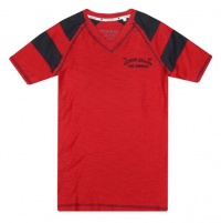 GUESS Men Classic Fit Short Sleeve V-neck Guess Jeans Logo T-Shirt GUESS Men Classic Fit Short Sleeve V-neck Guess Jeans Logo T-Shirt