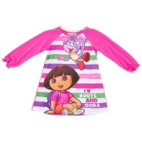 AME Sleepwear Girls 2-6X Friends with Stripes Long Sleeve Nightgown, Multi, 2T AME Sleepwear Girls 2-6X Friends with Stripes Long Sleeve Nightgown, Multi, 2T