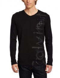 Calvin Klein Sportswear Men's Logo - Long Sleeve V Neck Heavy Weight Tee Calvin Klein Sportswear Men's Logo - Long Sleeve V Neck Heavy Weight Tee