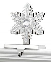 Best in snow. With a mirror mosaic, this silvertone metal stocking holder glistens like freshly fallen snow atop your mantel or bookcase. Best in snow. With a mirror mosaic, this silvertone metal stocking holder glistens like freshly fallen snow atop your mantel or bookcase.