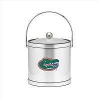 NCAA Florida Gators Brushed Chrome Mylar Ice Bucket with Acrylic Cover, 3-Quart NCAA Florida Gators Brushed Chrome Mylar Ice Bucket with Acrylic Cover, 3-Quart