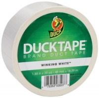 Duck Brand 1265015 Colored Duct Tape, White, 1.88-Inch by 20 Yards, Single Roll Duck Brand 1265015 Colored Duct Tape, White, 1.88-Inch by 20 Yards, Single Roll