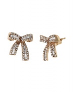 Effy Jewlery 14K Rose Gold Diamond Ribbon Earrings, .52 TCW