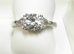 1.42ct Diamond Engagement ring 18k W/G
