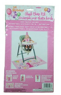 FIRST BIRTHDAY GIRL HIGH CHAIR KIT