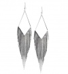 GUESS Earrings, Silver-Tone Kite Gypsy Chain Drop Earrings