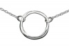925 Sterling Silver Karma Ring Circle of Life Pendant Necklace