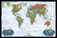 World Decorator Wall Map Laminated (Reference - World)