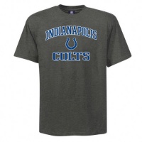 NFL Men's Indianapolis Colts Heart And Soul Ii Adult Short Sleeve Basic Tee (Charcoal Heather, X-Large) NFL Men's Indianapolis Colts Heart And Soul Ii Adult Short Sleeve Basic Tee (Charcoal Heather, X-Large)