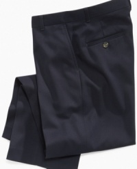 When he needs to look good in a hurry, grab these versatile pants from Tommy Hilfiger. When he needs to look good in a hurry, grab these versatile pants from Tommy Hilfiger.