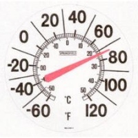 Springfield 90007 13.00 Big and Bold Low Profile Patio Thermometer Springfield 90007 13.00 Big and Bold Low Profile Patio Thermometer
