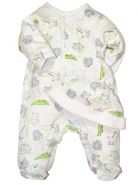 Little Me Baby-Boys Newborn Fun Safari Footie, Light Blue, 9 Months Little Me Baby-Boys Newborn Fun Safari Footie, Light Blue, 9 Months
