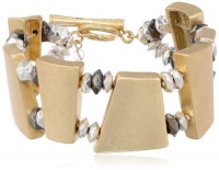 Kenneth Cole New York Metal Edge Geometric Bead Toggle Stretch Bracelet, 7.5 Kenneth Cole New York Metal Edge Geometric Bead Toggle Stretch Bracelet, 7.5