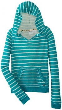 Roxy Girls 7-16 Wave Rider G Top, Aquatic Blue Solid Stripe, Large Roxy Girls 7-16 Wave Rider G Top, Aquatic Blue Solid Stripe, Large