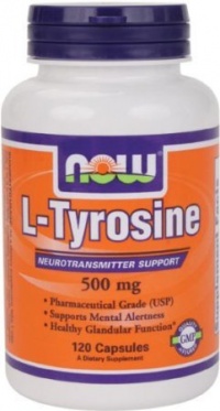 Now Foods L-Tyrosine 500mg, 120-Capsules